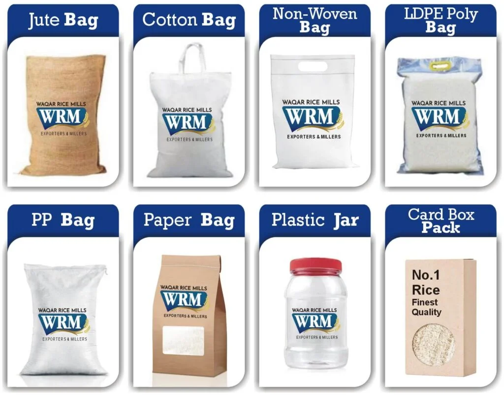 customized rice packaging by Top-Rated, Highest-Volume Rice Exporter in Pakistan Serving the Biggest Global Rice Network.